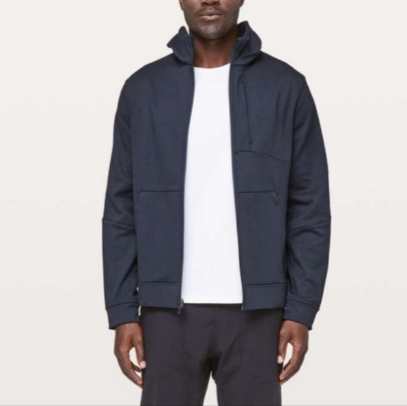 lululemon athletica Men's True Blue Hooded Jacket - Picture 1 of 11